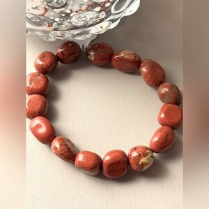 Free People Ariana Ost Stretch Artisinal Jasper Stone Bracelet NEW